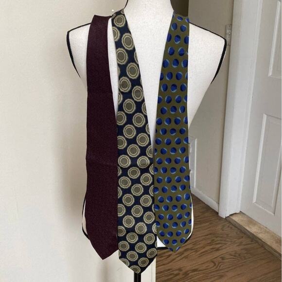 Giorgio Armani Cravatte 100% Silk Ties Bundle of 3 Great Preowned Condition